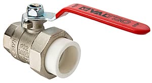 Фото кран латунный под ppr 25х3/4 вн. р. (с полусгоном) Кран латунный под PPR 25х3/4 вн. р. (с полусгоном)