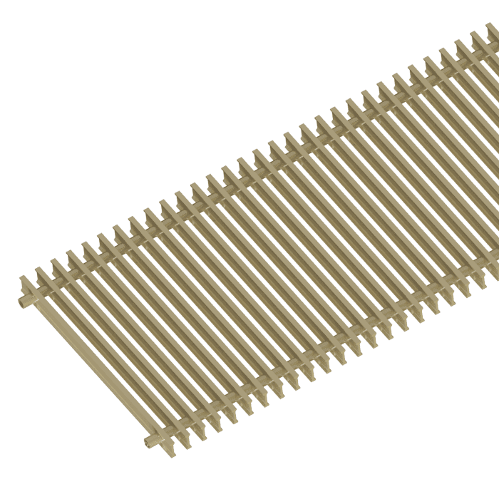 Решетка рулонная для внутрипольного конвектора ITERMIC SGZ-35-3300/Gold