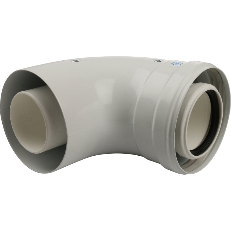 SCA-8610-010090 STOUT Элемент дымохода конденсац. угол 90° DN60/100 м/п с инспекционным окном PP-FE SCA-8610-010090 STOUT Элемент дымохода конденсац. угол 90° DN60/100 м/п с инспекционным окном PP-FE