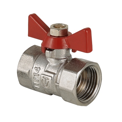 Кран шаровой COMPACT, рукоятка бабочка 3/4" вн.-вн.