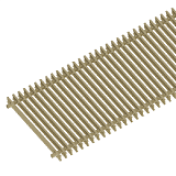 Решетка рулонная для внутрипольного конвектора ITERMIC SGZ-35-3300/Gold