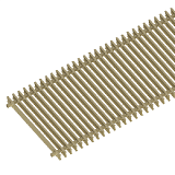 Решетка рулонная для внутрипольного конвектора ITERMIC SGZ-30-1000/Gold