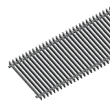 Решетка рулонная для внутрипольного конвектора ITERMIC SGL-40-4600